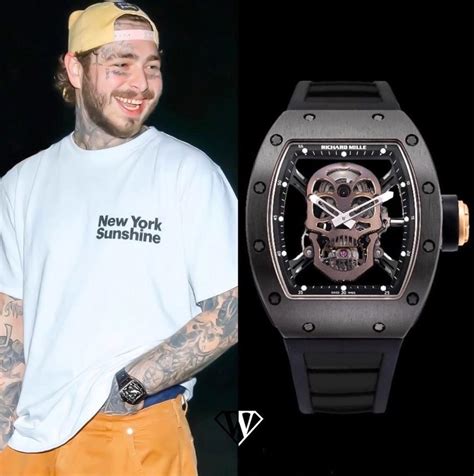 post malone richard mille price|post malone 45mm watch.